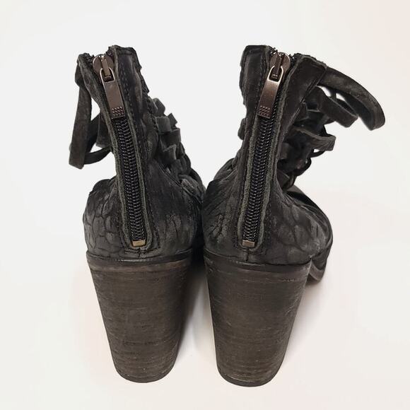 Free People Carrera Heel Boot Size 39 8.5 Slate Womens Shoe Shoes Heels Bootiez - Picture 5 of 14